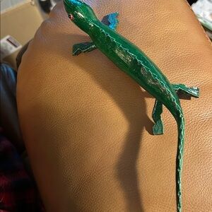 Green Reptile Figurine